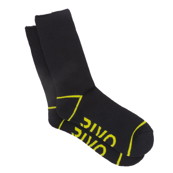 RIVO RRVSKHCB2 Bamboo High Cut Sock - Black - 2 pack RIVO RRVSKHCB2 Bamboo High Cut Sock - Black - 2 pack